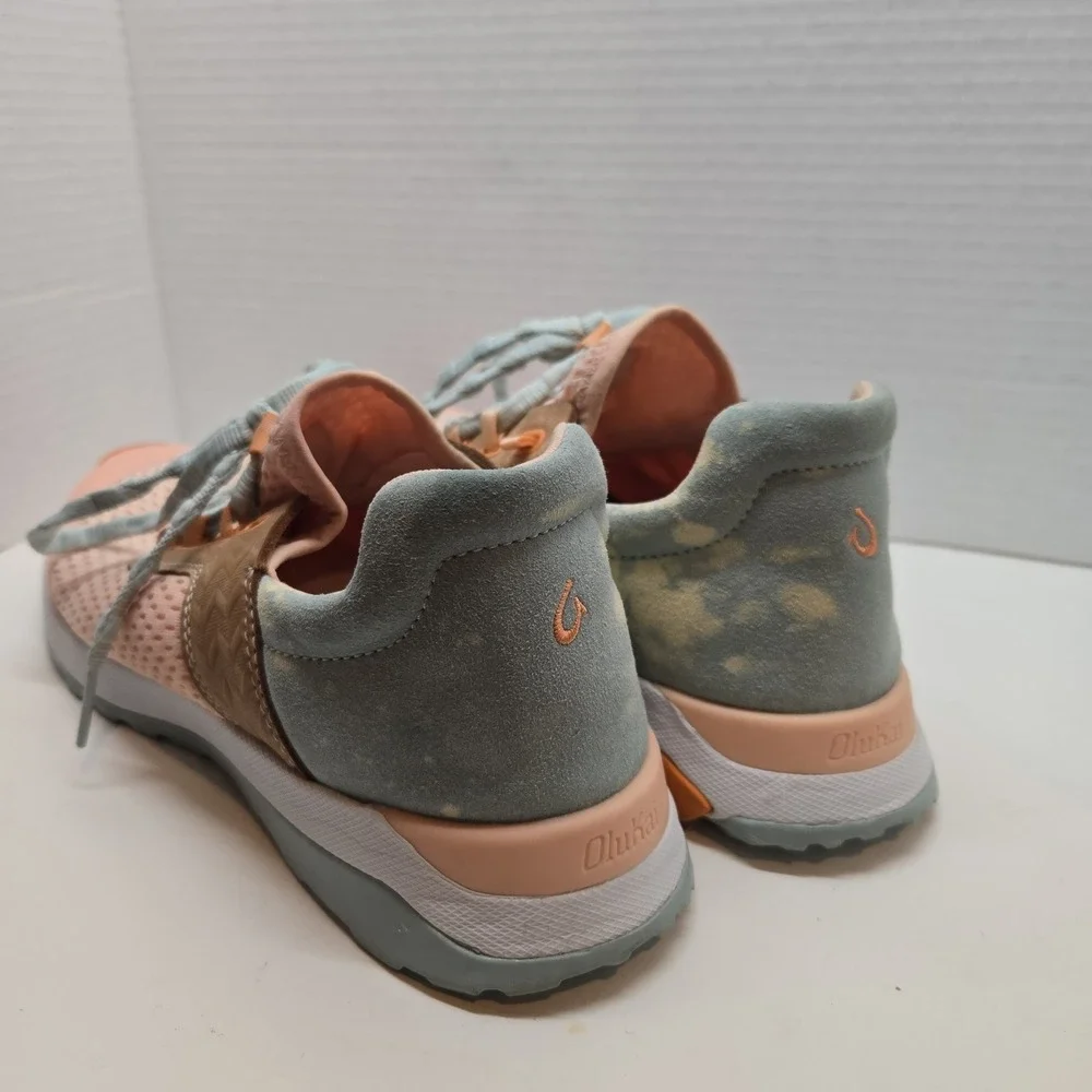 Olukai Wailuku Womens 9.5 Peach Swell Sneaker Shoes 20478-PCAA Excellent HTF - Picture 6 of 10